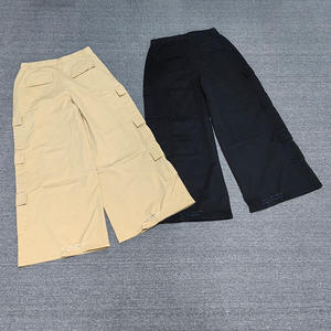 2026 Custom <b>Men's</b> Cargo Pants <b>Overalls</b> Loose Casual Straight 100%Cotton Heavyweight Unisex Extra Pockets Oversized Pants - Product Image 6
