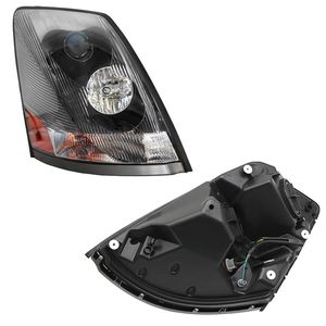 Gruppo Fari Neri per Volvo VNL 2004-2017, Lampadine Alogene Compatibili per Lato Sinistro/Lato Guida, Fari Allo Xenon Alogeni - Product Image 2