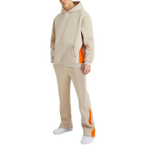 Ensemble de survêtement athlétique professionnel pour hommes, veste de sport ajustée, pantalon fuselé assorti, tenue de course, de fitness et d'entraînement - Product Image 1