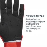 Gants de frappeur de baseball en cuir avec logo personnalisé, écologiques, respirants, fermeture au poignet, perforés, ajustement confortable et flexible