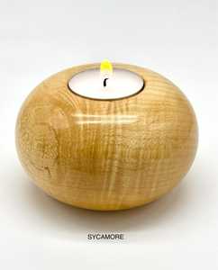 Hand Carved Wooden <b>Tea</b> <b>Light</b> Holder Wood Tealight Holder: Rustic Christmas Decor - Product Image 6