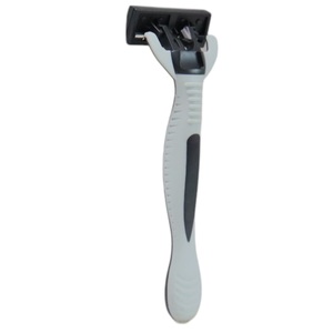 Maquinilla de afeitar DE SEGURIDAD DE 6 hojas desechable ligera para hombres con cuchillas de acero inoxidable Mango de plástico para uso facial - Product Image 1