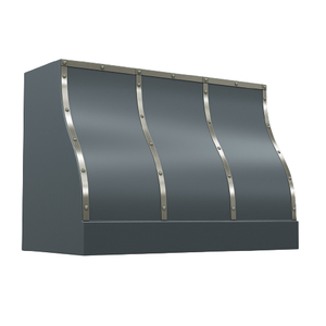 Meilleure cheminée artisanale en acier inoxydable, sur mesure, avec rivets et bande de fixation pour hotte de cheminée, fabriquée en Inde - Product Image 5