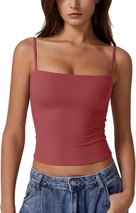 Custom Women's Tank <b>Tops</b> Breathable Camisole Built-In <b>Bra</b> One-Piece Knitted Undershirt Summer Layering Factory Women's Clothing - Product Image 2