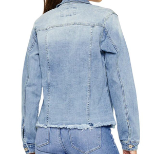 Chaqueta Vaquera para Mujer con Logotipo Personalizado, Calidad Premium, Prenda Exterior Clásica de Mezclilla, con Servicios de Proveedor Mayorista de Etiqueta Privada y Talla OEM - Product Image 4