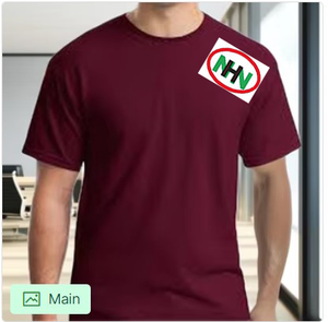 เสื้อยืดสีแดงสำหรับผู้ชายและผู้หญิง ไซส์พลัส ผ้าฝ้าย 100% เป็นมิตรกับสิ่งแวดล้อม ระบายอากาศได้ดี ป้องกันรอยยับ แห้งเร็ว ลายกราฟิก หนานุ่ม ทรงโอเวอร์ไซส์ - Product Image 5