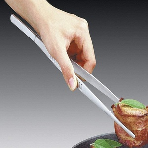 Pinzas Extra largas pulidas de acero inoxidable, pinzas de 15 pulgadas con puntas dentadas de precisión para jardín, cocina - Product Image 3