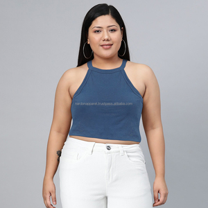 Nardon Apparel Crop Top Mujer Ladies Slim Fit Tight Camisetas cortas Diseño personalizado Crop Cotton Mujeres Camisetas Crop Top - Product Image 5