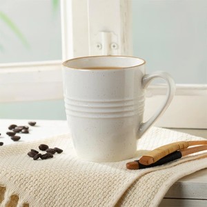 Elegante Juego de Tazas de Café de Cerámica con Esmalte Verde Punteado, Textura Acanalada y Asa Cómoda para Uso Diario - Product Image 5