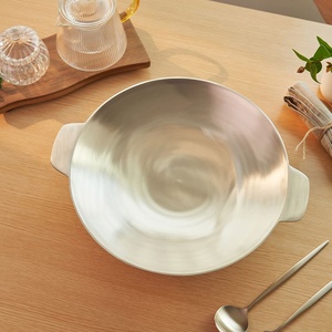 NOBBAN Premium Korean Bangjja Yugi Reusable Convenient Multi-Purpose Direct Fire Pot Pan Bulgogi <b>BBQ</b> Plate 13.4-inch Traditional - Product Image 5