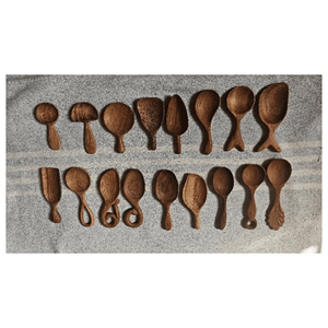 Wooden <b>spoon</b> created using natural wood material for stirring cooking and <b>serving</b> meals, handmade in Vietnam - Product Image 2