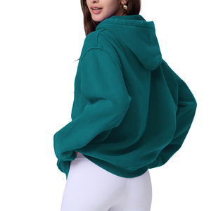 New Arrival Customized Oversized Acid Wash Hoodie <b>For</b> Ladies Latest Design Quick Dry <b>Women</b> Acid Wash <b>Hoodies</b> In Solid Color - Product Image 4
