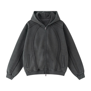 Sweat à capuche personnalisé pour homme, tendance, surdimensionné, vente en gros, pour un look décontracté ou streetwear, unisexe - Product Image 1