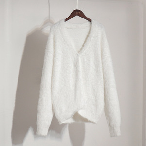 Suéter de Punto Suave para Mujer, Cárdigan Ligero y Cálido de Manga Larga, Prenda Superior Informal a la Moda para Otoño e Invierno - Product Image 3