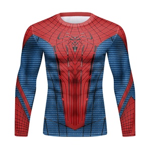 Camiseta de Compresión para Hombre, Sublimada, Diseño de Superhéroe, para Gimnasio, Fitness, Entrenamiento, Running, con Logotipo Personalizado, Antibacteriana - Product Image 4