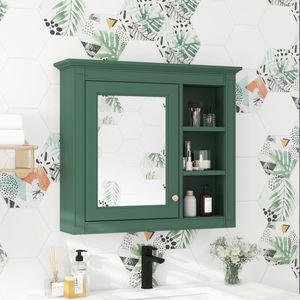 Moderno Armadietto da Bagno a Parete 30 X 28 con Specchio Portamedicinali, Specchi da Bagno Premium - Product Image 2