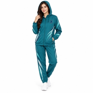 Breathable Material Ideal For Running Walking <b>Women</b> <b>Windbreaker</b> Tracksuit Casual Sports Jacket And Pants Set Lightweight - Product Image 4