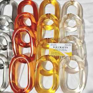 Nouvelles chaînes en résine colorées en gros, maillons de chaîne en résine en vrac pour la décoration, accessoires de chaîne en résine - Product Image 6