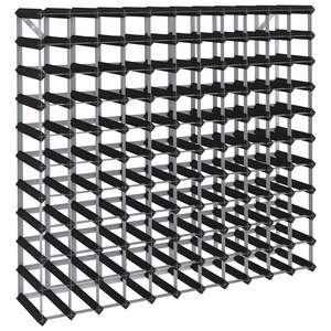 ชั้นวางไวน์ไม้สนสีดำสำหรับ 120 ขวด - Product Image 2