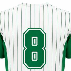 Maillot de baseball classique tendance, respirant, 100 % polyester, couleur unie, personnalisable, coupe ajustée pour homme, manches courtes, séchage rapide - Product Image 3