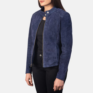 Veste d'hiver en daim véritable pour femme avec doublure en laine, imperméable et respirante pour un confort durable et un style élégant au quotidien - Product Image 3