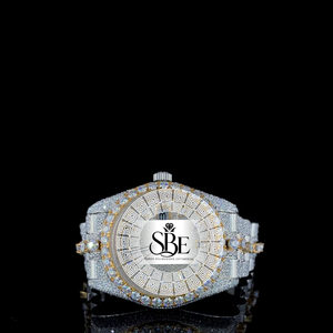 Montre pour homme élégante de haute qualité avec cadran carré en diamant, cristal saphir, acier inoxydable, mouvement ETA, affichage de la date - Product Image 1