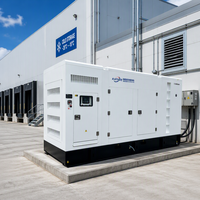Groupe électrogène diesel silencieux refroidi par eau à 6 cylindres de 50 kW, 100 kW, 150 kW, 200 kW, 300 kW, 500 kW, haute performance, pour alimentation de secours commerciale