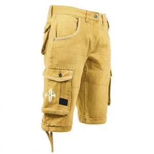 Pantalones Cortos de Mezclilla para Hombre, de Alta Calidad, con Estampado de Serigrafía, Estilo Jeans, de Pierna Ancha, Material Spandex/Poliéster - Product Image 4