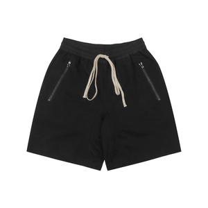 Short de bain pour homme vert uni à séchage rapide, taille élastique, décontracté, avec cordon de serrage, longueur mi-cuisse - Product Image 4