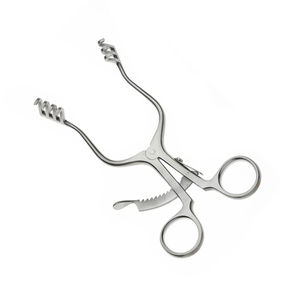 Écarteur chirurgical auto-serrant pour contour du cuir chevelu, 3 x 4 dents émoussées, 14 cm, en acier inoxydable, avec verrouillage à cliquet, instrument médical - Product Image 2