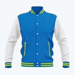 Latest Custom Made Logo Stand Front High Quality Canvas <b>Fleece</b> <b>Lining</b> Windbreaker Varsity <b>Jackets</b> Men's Breathable Lightweight - Product Image 5