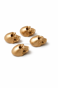 รูปปั้นหัวกะโหลกเรซิ่นสุดหรู งานแฮนด์เมด ประติมากรรมรูปหัวคน สไตล์โกธิค ของตกแต่งบ้าน ของตกแต่งฮาโลวีน ของขวัญ ขายส่ง - Product Image 3