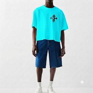 Camiseta Extra Grande de Primera Calidad para Hombre, 100% Algodón, con Logotipo Personalizado Serigrafiado, Color Azul Marino, de Secado Rápido y Cuello Redondo - Product Image 2