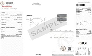 Diamante de Corte Princesa de 1.00 Quilates, Cultivado en Laboratorio CVD, 5.56 MM, Color E, Claridad VVS2, Certificado IGI, para Anillo de Compromiso, Garantía de por Vida - Product Image 2