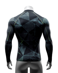 T-shirt de sport à manches courtes pour homme, à séchage rapide, avec motif géométrique, idéal pour la gym - Product Image 4