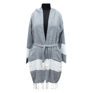 Albornoz de Hammam Lavable con Bolsillos, Ligero, Albornoz Turco de Hammam, Toalla de Playa a Rayas, Toalla de Viaje - Product Image 5