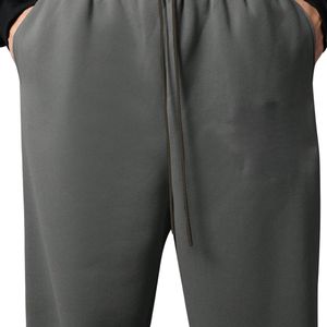 Pantalones de chándal holgados de invierno para hombre, de forro polar tejido con cintura elástica, tallas grandes, informales, deportivos, de diseño personalizado, al por mayor - Product Image 3