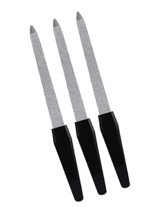 LANGMA Lot de 3 limes à ongles professionnelles double face en verre cristal, motif droit, grain 100, durables et jetables, outil de soin des ongles - Product Image 2