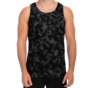 Wholesale Men's Camo Print Training Singlet Durable Stretchy Workout Tank Top Custom Logo Athletic Gym Fitness Vest Tank Tops - Product Image 1