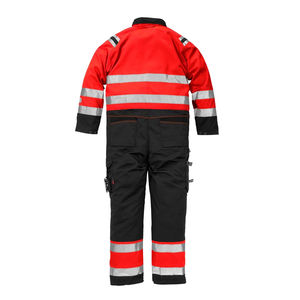 Combinaison en coton pour hommes, vêtements de travail haute visibilité, uniforme de sécurité pour la construction, combinaison de travail avec bande réfléchissante - Product Image 3
