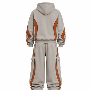 Survêtements pour hommes, fabricant, qualité supérieure, couleur unie, molleton, personnalisé, décontracté, 100% coton, ensemble de survêtement pour hommes - Product Image 2