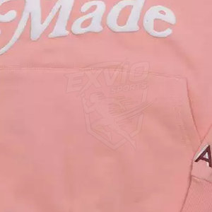 Hoodies décontractés slim fit avec impression en relief, disponibles en ligne, basiques, en coton mélangé, pour hommes - Product Image 5