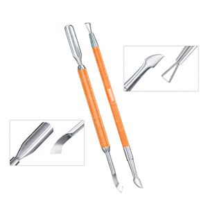 Raspador empujador de cutículas de acero inoxidable ultrafino profesional para el cuidado de las uñas, herramienta ecológica para entusiastas de las uñas - Product Image 3