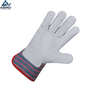 Guantes de Trabajo de Seguridad para Hombre, Resistentes, con Logotipo Personalizado, Palma de Cuero Negro, para Mecánicos, en Varios Tamaños para Protección - Product Image 3
