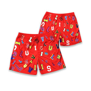 Shorts de bain de qualité supérieure, impression personnalisée, vêtements de plage, 100% polyester, séchage rapide, écologiques - Product Image 1