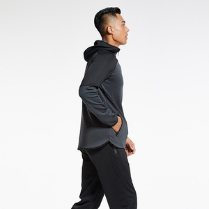 Chándal Deportivo para Hombre, Color Negro, con Capucha, Cierre Completo con Cremallera, Estilo Deportivo, para Otoño, Transpirable, de Poliéster - Product Image 4