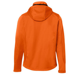 Men's Orange <b>Hooded</b> <b>Fleece</b> <b>Jacket</b> Windproof Full Zip Casual Autumn Outdoor <b>Jacket</b> Polyester Warm Soft <b>Fleece</b> Outerwear - Product Image 2