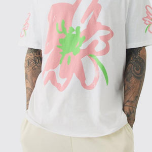 Camisetas de Algodón Grueso de Alta Calidad, Personalizadas con Impresión Digital, Estampado en Relieve, Camisetas Extra Grandes para Hombre - Product Image 5