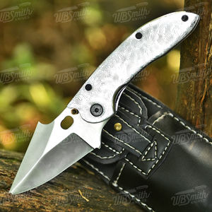 มีดพับเหล็กดามัสกัสคุณภาพสูงสุด 100% ขนาดสั่งทำพิเศษ พร้อมด้ามไม้ รองรับ OEM ราคาพิเศษ - Product Image 4