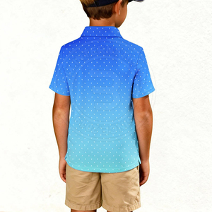 Vêtements de golf légers au design optimal, polos de golf pour jeunes avec texture tricotée et côtés arrondis pour les tenues de club - Product Image 2